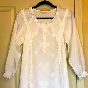 White lace bohemian style dress